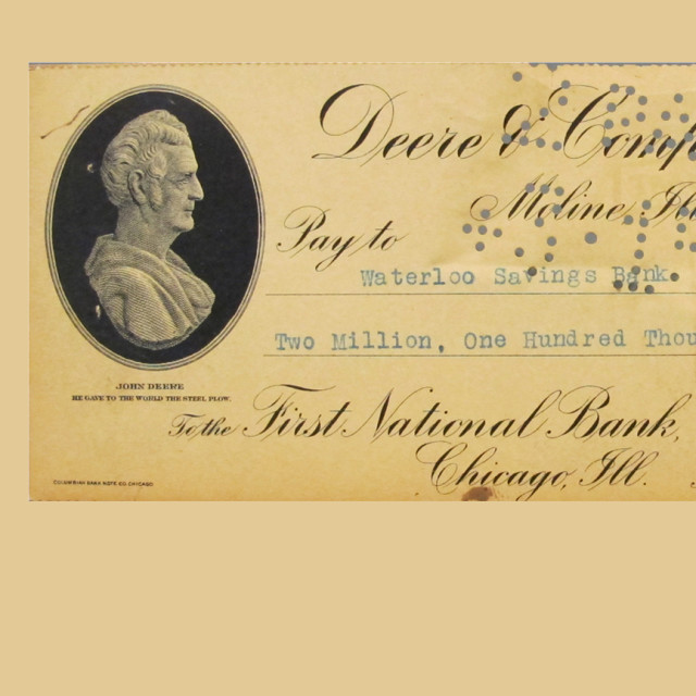 A Check Forever Changed John Deere | The John Deere Journal A Check Forever Changed John Deere | The John Deere Journal