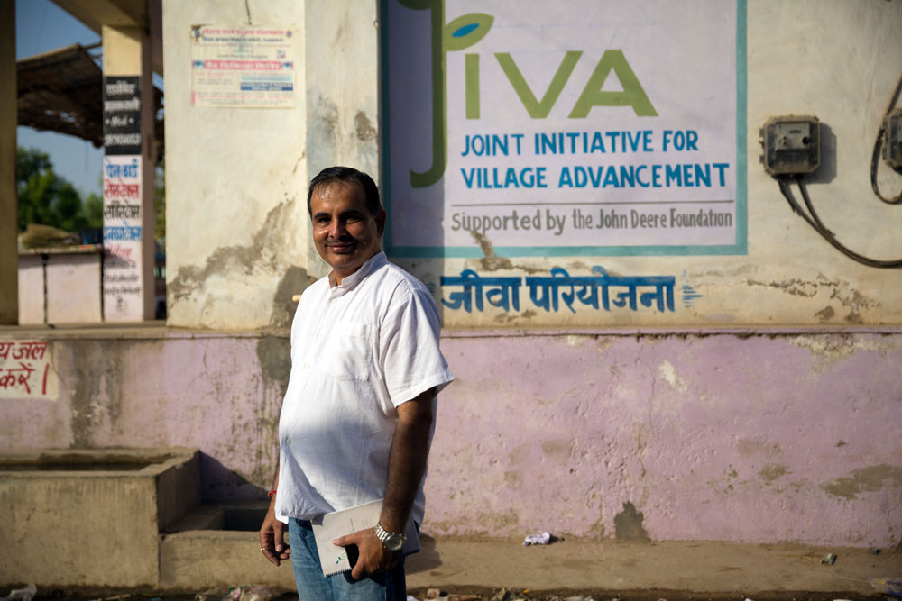 Virendar Khatana has been with JIVA since its inception. As project director, he oversees all of the daily activity of the JIVA program in each of the three villages.
<br><br>
Virendar was raised on a rural farm family and has never lost his love for growing. He has spent the last 20 years in farming and international development.
<br><br>
“The feeling of satisfaction, when farmers invite me to see how well the orchard is thriving, cannot be explained in words. It only makes me re-strengthen my resolve to work with and for them.”