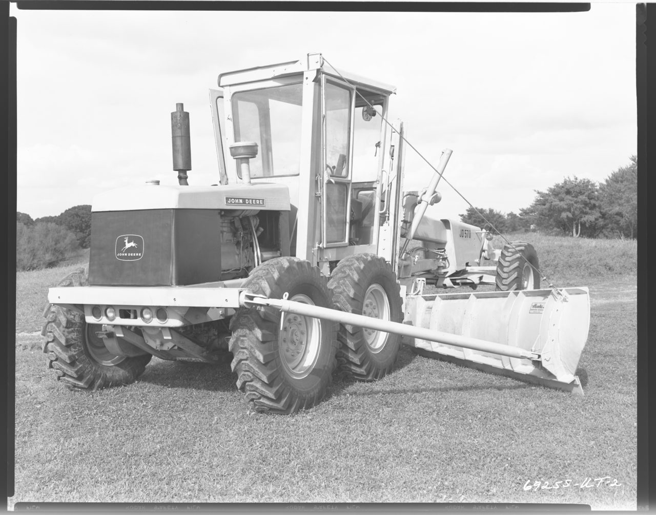 Straight from the John Deere Archives, The JD570 Motor Grader in action.